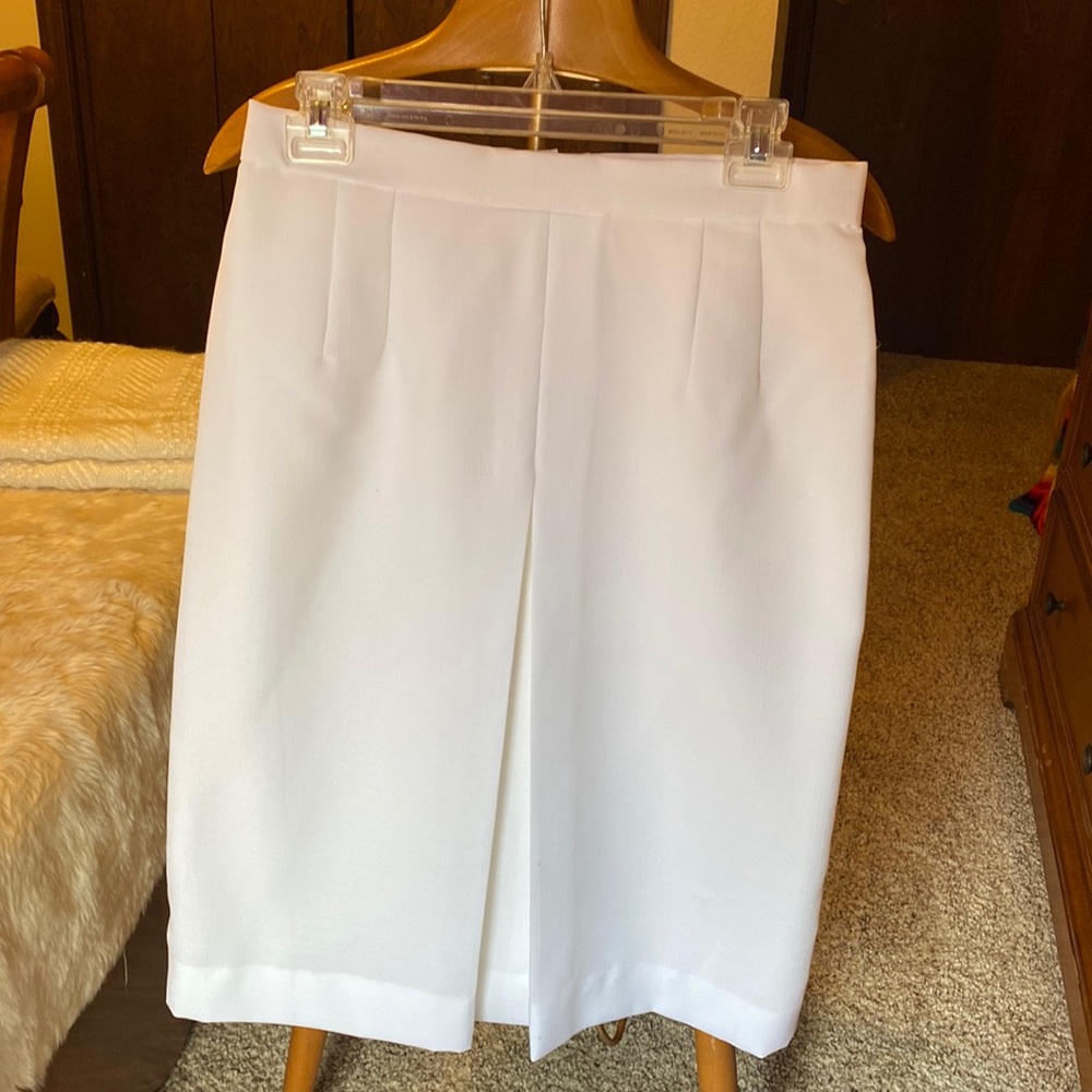 Vintage Solid White Skirt